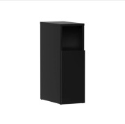 Stolik nocny Enton, czarny, 20 x 59,5 cm, 1 drzwi, Vicco