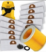 Zestaw Worków i Filtr do Odkurzacza, 10 Sztuk Worków + Filtr Karcher