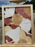 Obraz strukturalna abstrakcja ręcznie malowana 30 x 40 cm