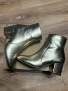 NOWE - Damskie złote botki nowe Rozmiar 38