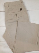 Hugo Boss spodnie męskie 46 chino beżowe klasyczne proste premium bawełna