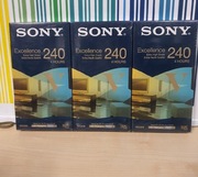 Nowa kaseta VHS w folii SONY excellence E-240VHFI