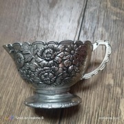 Posrebrzany dzbanek na mleko vintage (TK, oznaczenie 3)