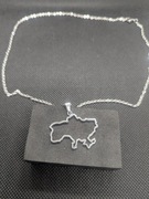 Ukraina wisiorek ze stali naszyjnik 