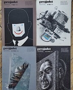 Czasopismo "Projekt" rocznik 1983 (komplet 4 numery + 1 plakat)