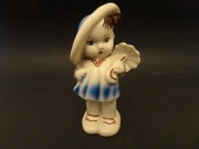 Steatyt Katowice, dziewczynka z parasolką, Buksowicz, Prl, vintage