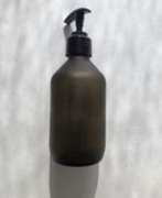 Pojemnik szklany dozownik butelka szklana na szampon mydło z pompką