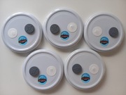 Nakrętki do grzybni w płynie Fi82 białe 5szt. 