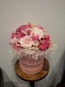 Flower box ze swiec sojowych 