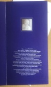 KARNET SREBRNY JAN PAWEŁ II - ZNACZEK, KOPERTA 2003