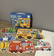Układanka puzzle transport dla dzieci 6 szt.