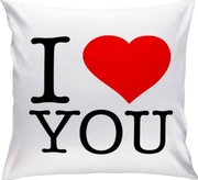 Poduszka walentynki dla zakochanch nadruk wzory 