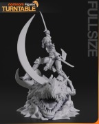 Figurka druk 3D żywica 12K " Cha Hae-In - Solo Leveling " - 268 mm