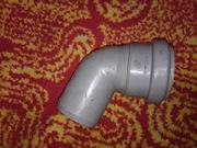 Kolano kanalizacyjne kanalizacji 50mm 67 stopni szary PVC-U Wavin