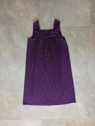 Fioletowa sukienka ciążowa w kwiaty L