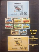Znaczki motoryzacja: Gambia 1986r **