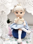 Śliczna ręcznie robiona Lalka Paryżanka prezent urodziny przedszkole