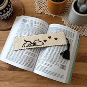 Zakładka do książki haft krzyżykowy personalizowana 