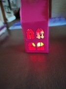 Lampion świecznik różowa Kamieniczka