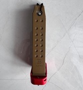 Magazynek do repliki ASG Glock G189X - 6mm + stopka aluminiowa czerwona