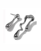 Asymetryczne geometryczne kolczyki Bruise