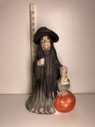 figurka słodka wróżka z ptaszkiem i dynią 1985r