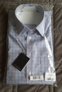 Walbusch Extraglatt nowa koszula męska w kratę rozmiar 38 / M 
