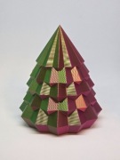 Świąteczna Choinka 15cm w kolorze kameleon- nowoczesna dekoracja BN019