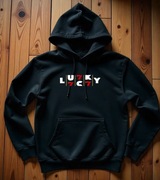 Męska Czarna Bluza M Lucky 777 Kasyno