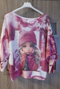 Sweter dzianinowy oversize laleczka