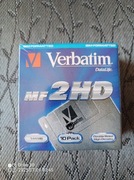 Dyskietki Verbatim 3,5" 1,44MB 2HD Data life nowe 10 szt - folia + luz