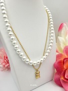 Naszyjnik podwójny stal chirurgiczna 