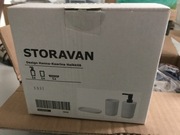 IKEA STORAVAN Komplet łazienkowy, 3 szt., biały