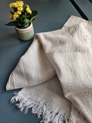 Wielofunkcyjny bawełniany Peshtemal 110x184 beżowy ręcznik narzuta obrus