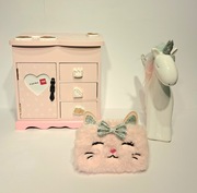 Skarbonka, szkatułka i portfel bardzo dobry stan.