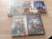 ZESTAW 5DVD MARVEL KAPITAN AMERYKA THOR AVENGERS 