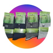 20 par skarpety męskie zdrowotne bambusowe 100% rozmiar: 39-42 