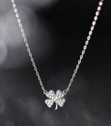 Srebrny naszyjnik Koniczyna Szczęścia 