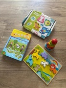 Zestaw puzzle + układanka, razem 4 komplety