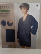 Granatowa kopertowa sukienka esmara rozm m