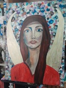 Obraz anioł płótno akryl