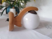 Drewniany kinkiet- lampka nocna