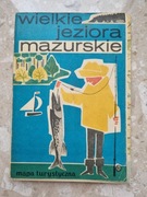 WIELKIE JEZIORA MAZURSKIE - mapa z 1974
