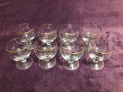Kieliszki do likieru nalewki pucharki retro PRL 8 szt