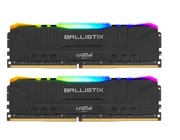 Pamięć RAM Crucial 16GB (2x8GB) 3200MHz CL16 Ballistix Black RGB