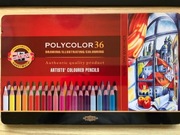 Polycolor artystyczne kredki serii 3825 Koh-I-Noor zestaw 36 sztuk