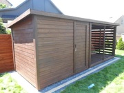 Drewutnia ze schowkiem 