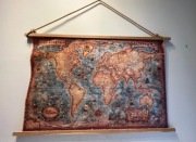 Mapa świata vintage