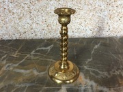 Stylowy Mośiężny Świecznik syg. Anglia