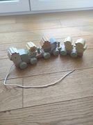 Little Dutch pociąg drewniany zwierzątka 